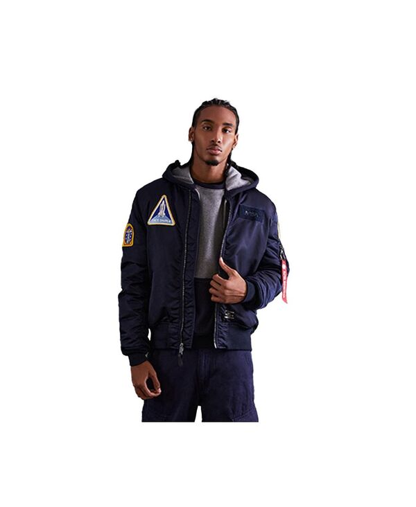 アルファインダストリーズ メンズ アウター ジャケット・ブルゾン Alpha Industries Men's Nasa Ma-1 Flight Jacket Gen II Replica blue