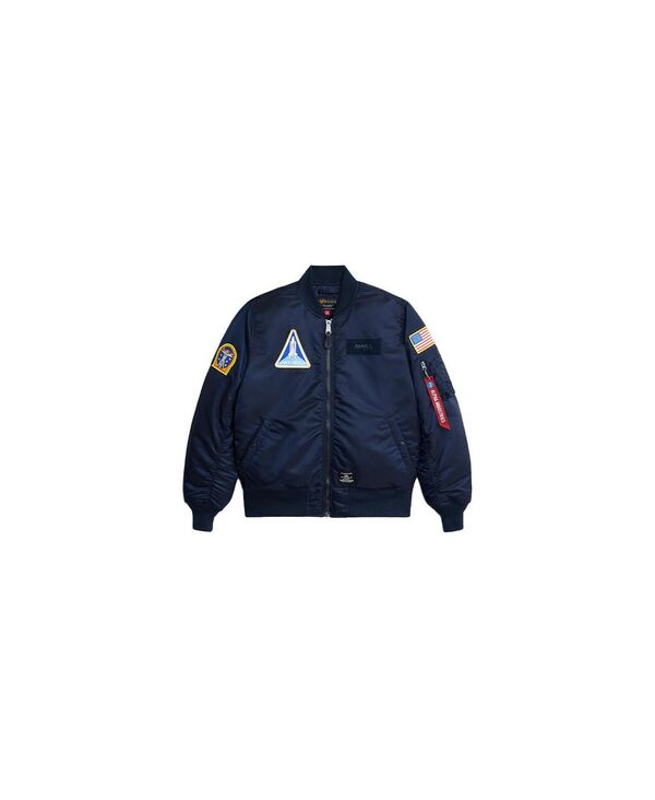 アルファインダストリーズ メンズ アウター ジャケット・ブルゾン Alpha Industries Men's Nasa Ma-1 Flight Jacket Gen II Replica blue