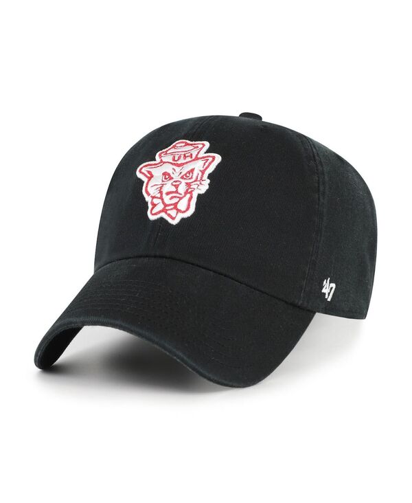 47 ブランド メンズ アクセサリー 帽子 '47 Brand Men's Black Houston Cougars Vault Clean Up Adjus...