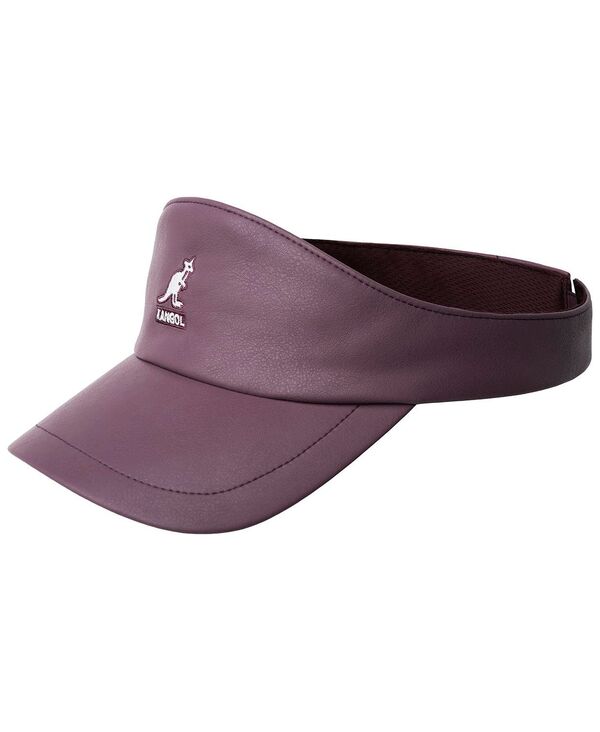 󥴡  ꡼ ˹ 쥶 ե쥶 Kangol Faux Leather Visor Deep plum ץ