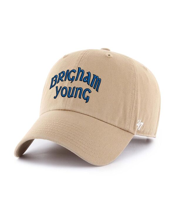 47 ֥  ꡼ ˹ '47 Brand Men's Khaki BYU Cougars Vault Clean Up Adjustabl...