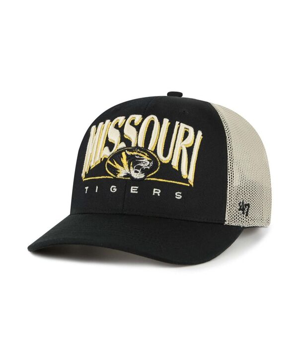 47 ブランド メンズ アクセサリー 帽子 '47 Brand Men's Black Missouri Tigers Arid Adjustable Truc...