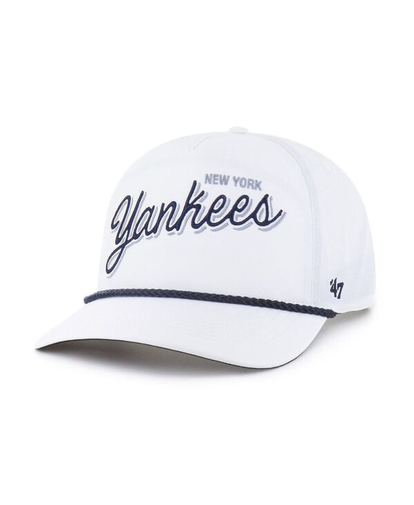 47 ブランド メンズ アクセサリー 帽子 '47 Brand Men's White New York Yankees Brrr Fairway Hitch ...