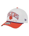 ニューエラ メンズ アクセサリー 帽子 New Era Men's White/Orange Clemson Tigers Arch Two-Tone Rope...