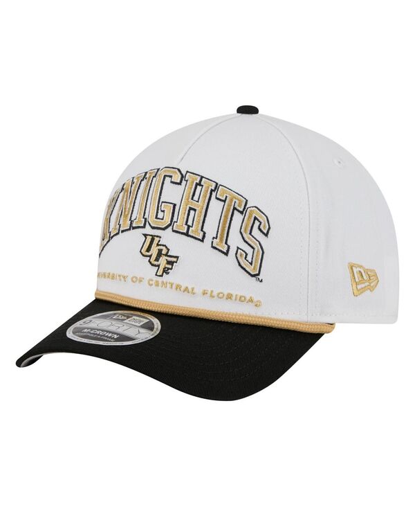 ニューエラ メンズ アクセサリー 帽子 New Era Men's White/Black UCF Knights Arch Two-Tone Rope 9FO...