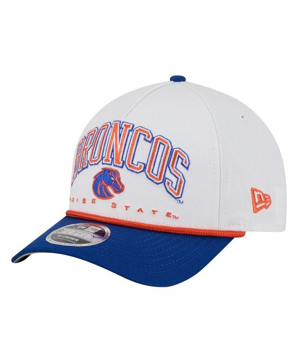 ニューエラ メンズ アクセサリー 帽子 New Era Men's White/Royal Boise State Broncos Arch Two-Tone ...