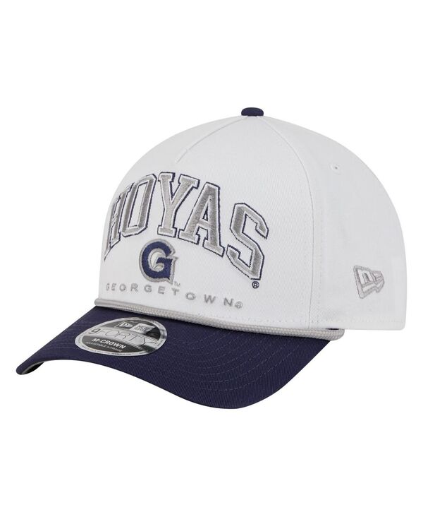 ˥塼  ꡼ ˹ New Era Men's White/Navy Georgetown Hoyas Arch Two-Tone Rope...