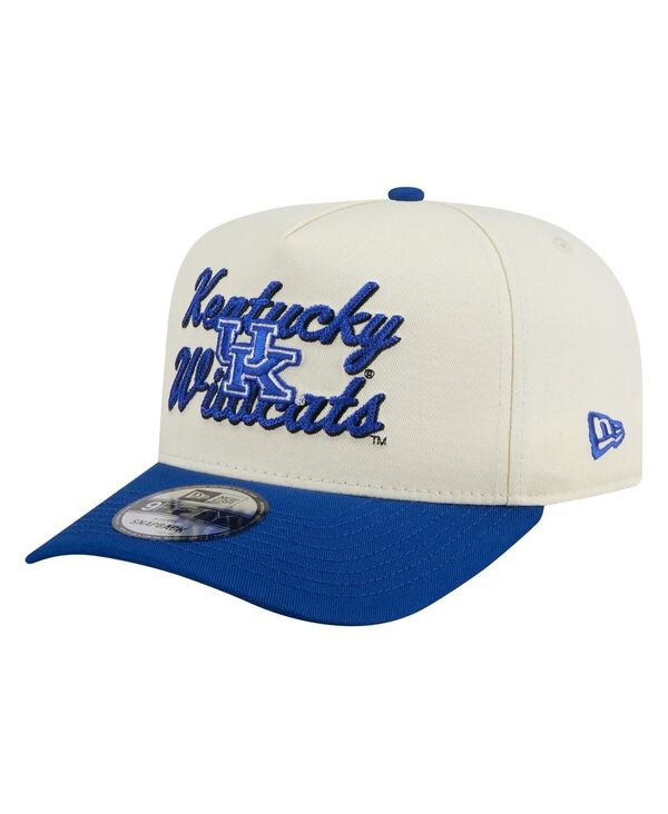 ニューエラ メンズ アクセサリー 帽子 ヴィンテージ New Era Men's Cream/Royal Kentucky Wildcats Vintage C...