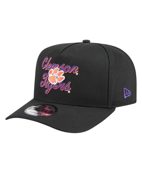 ニューエラ メンズ アクセサリー 帽子 ヴィンテージ New Era Men's Black Clemson Tigers Vintage Chainstitc...