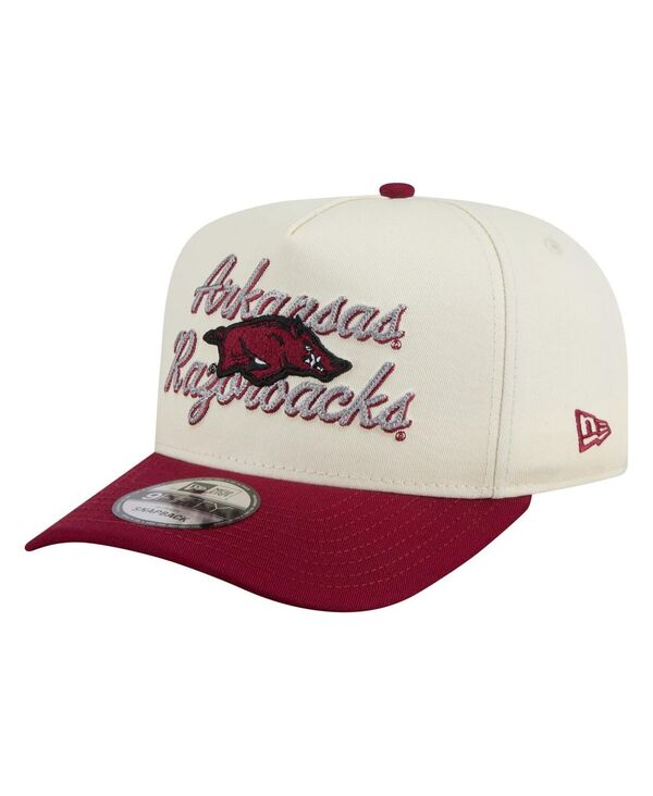 ˥塼  ꡼ ˹ ơ New Era Men's Cream/Cardinal Arkansas Razorbacks Vint...