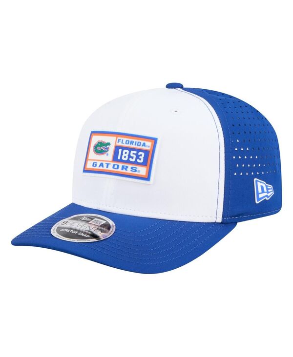ニューエラ メンズ アクセサリー 帽子 New Era Men's White/Royal Florida Gators Perforated Patched ...