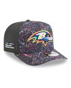 ニューエラ メンズ アクセサリー 帽子 New Era Men's Black Baltimore Ravens 2025 NFL Crucial Catch ...
