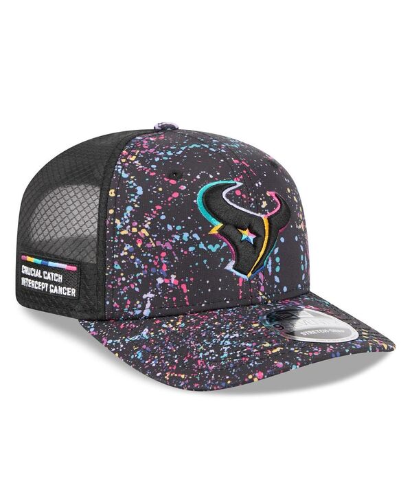 ニューエラ メンズ アクセサリー 帽子 New Era Men's Black Houston Texans 2025 NFL Crucial Catch 9S...