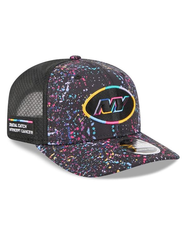 ニューエラ メンズ アクセサリー 帽子 New Era Men's Black New York Jets 2025 NFL Crucial Catch 9SE...