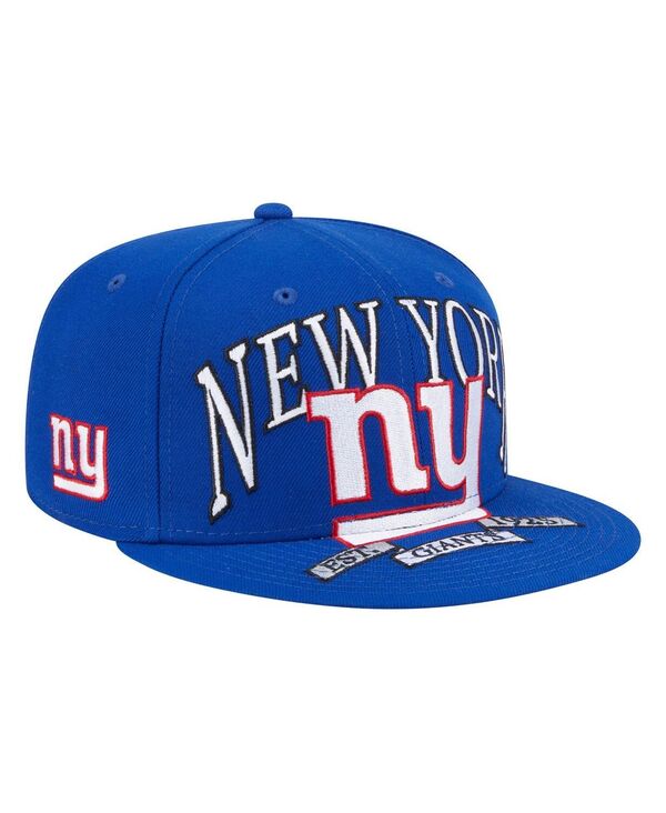 ニューエラ メンズ アクセサリー 帽子 New Era Men's Royal New York Giants Oversized 59FIFTY Fitted...