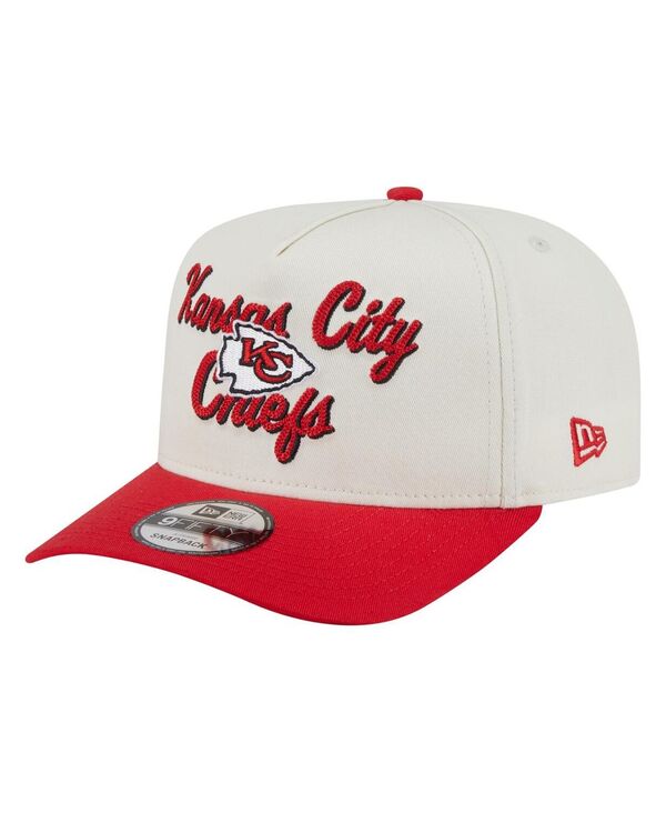 ˥塼  ꡼ ˹ New Era Men's Cream/Red Kansas City Chiefs Chainstitch A-Fra...