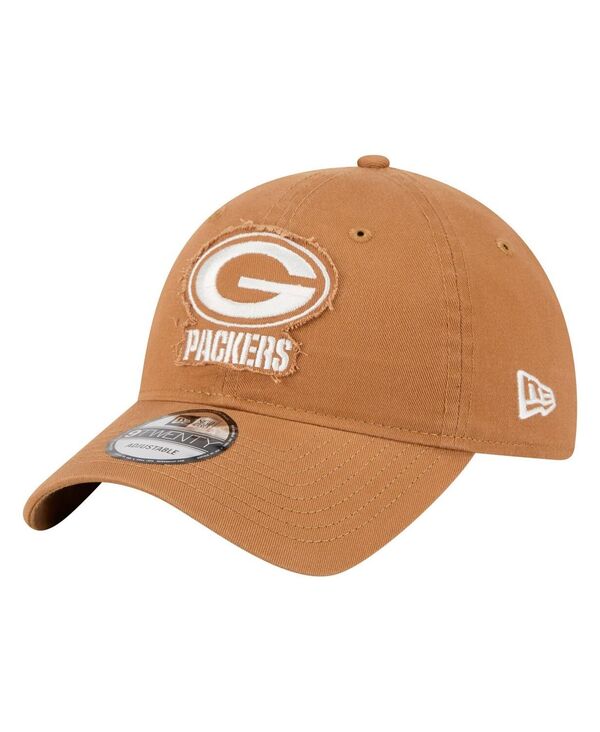 ニューエラ メンズ アクセサリー 帽子 New Era Men's Brown Green Bay Packers Stamp 9TWENTY Adjustab...