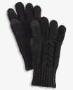【送料無料】 スタイルアンドコー レディース 手袋 アクセサリー Women's Cable Knit Gloves Black