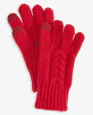 【送料無料】 スタイルアンドコー レディース 手袋 アクセサリー Women's Cable Knit Gloves Red