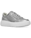 【送料無料】 フィットフロップ レディース スニーカー シューズ Women's RTG Metallic-Leather Lace-up Sneakers Silver