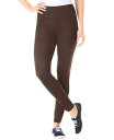 【送料無料】 ウーマン ウィズイン レディース レギンス ボトムス Plus Size Within Stretch-Cotton Knit Pull-On L...