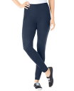 【送料無料】 ウーマン ウィズイン レディース レギンス ボトムス Plus Size Within Stretch-Cotton Knit Pull-On L...
