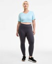 【送料無料】 イデオロギー レディース レギンス ボトムス Plus Size Soft Flex High-Rise Leggings Deep Charco...