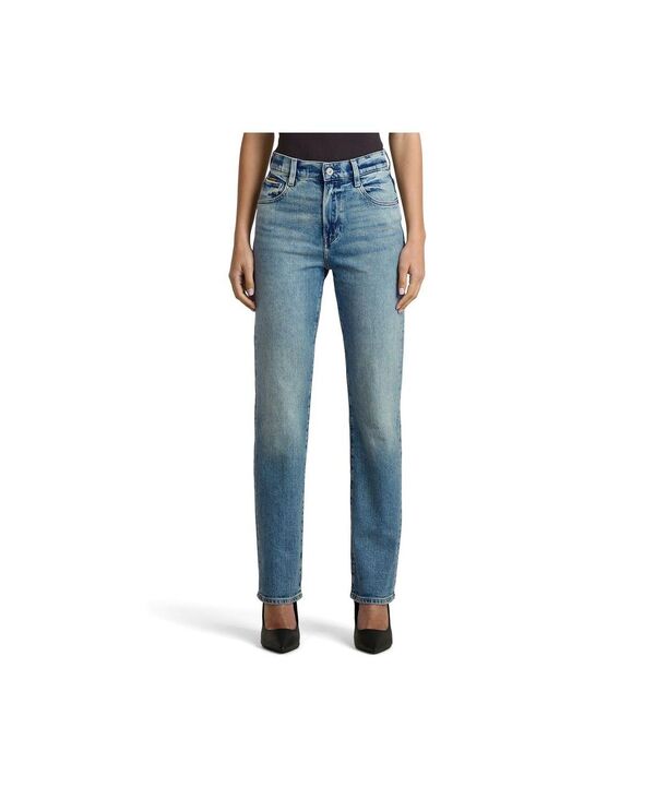 ジースター レディース ボトムス デニムパンツ ジーンズ G-Star Women's Viktoria High Straight Jeans Antique faded laguna