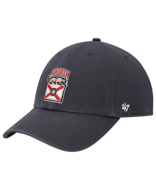 47 ブランド メンズ アクセサリー 帽子 ロゴ '47 Brand Men's '47 Navy Florida Panthers Logo Clean Up...