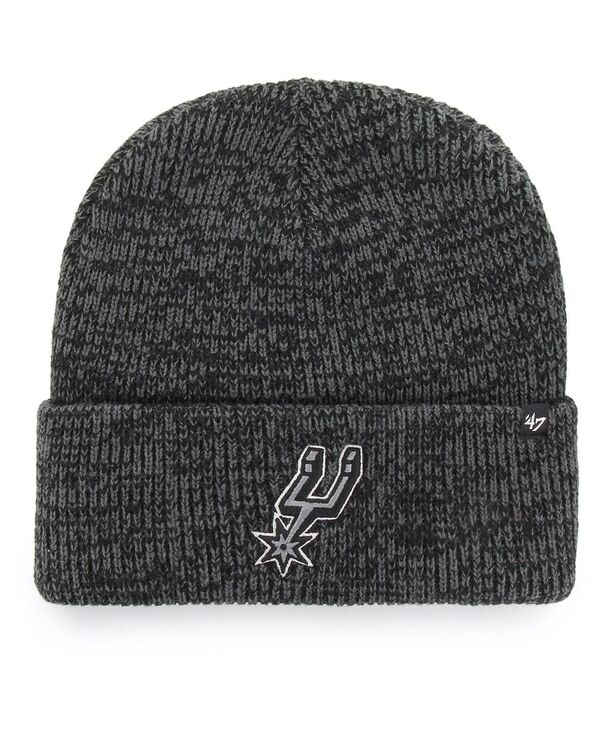 47 ブランド メンズ アクセサリー 帽子 ニット '47 Brand Men's Black San Antonio Spurs Brain Freeze C...