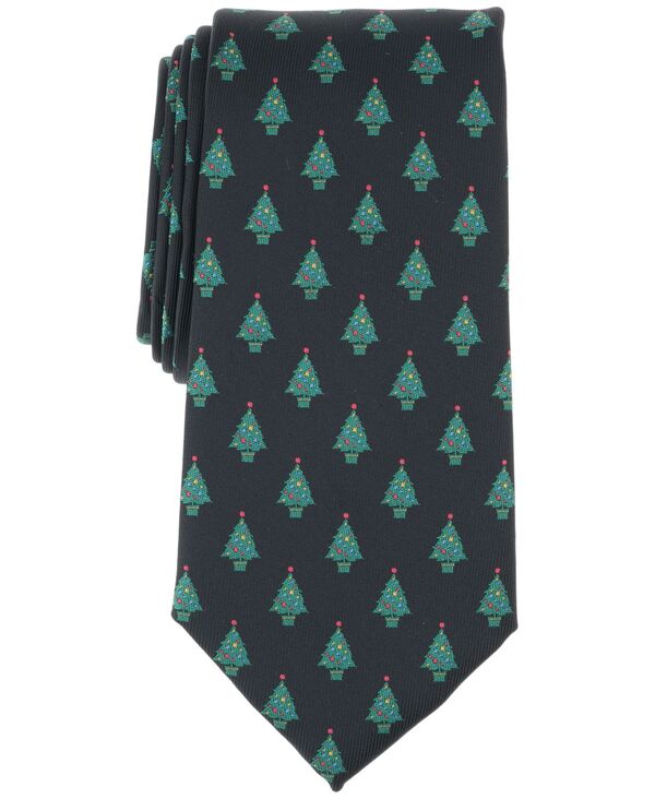 クラブルーム メンズ アクセサリー ネクタイ グラフィック Club Room Men's Festive Tree Graphic Tie ..