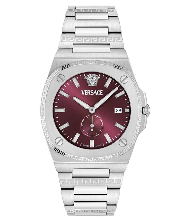 【送料無料】 ヴェルサーチ メンズ 腕時計 アクセサリー Men's Swiss Tolomeo Stainless Steel Bracelet Watch 40mm Stainless Steel