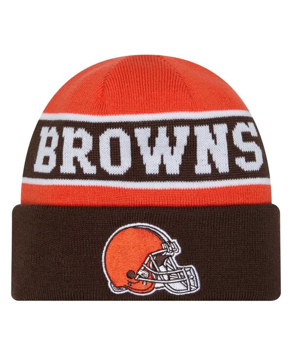 ˥塼  ꡼ ˹ ˥å New Era Men's Brown Cleveland Browns Reverse Cuffed Knit...