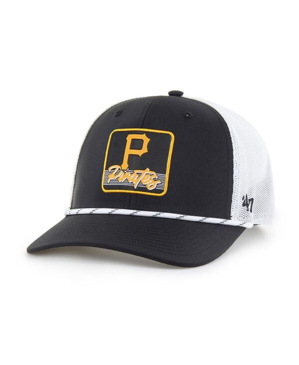 47 ブランド メンズ アクセサリー 帽子 '47 Brand Men's Black/White Pittsburgh Pirates Scratch Adj...