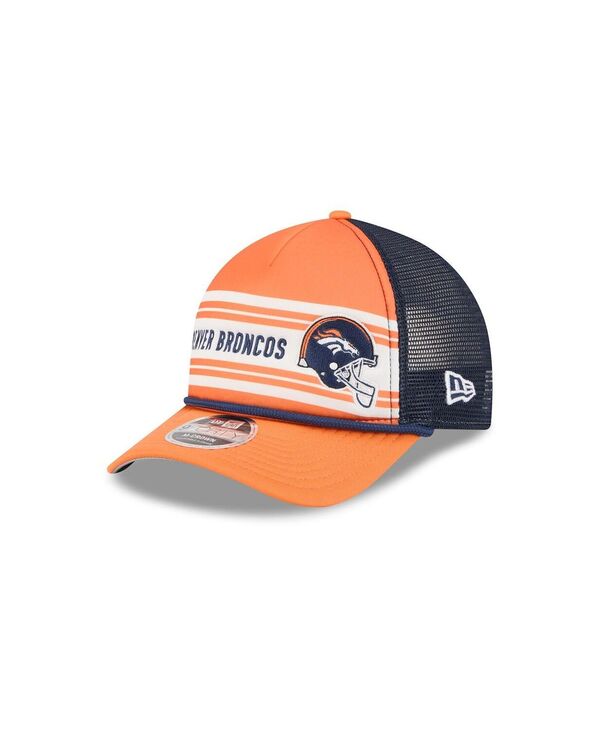 ˥塼  ꡼ ˹ New Era Men's Orange Denver Broncos Linear A-Frame 9FORTY Ad...