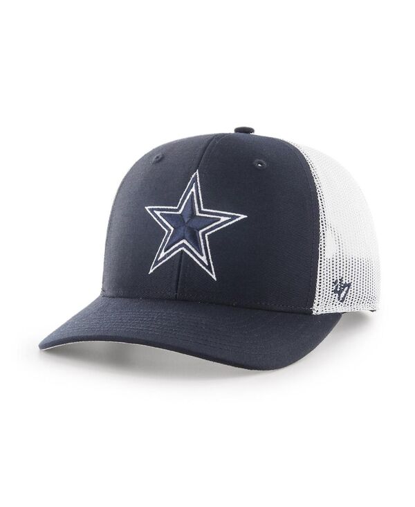 47 ブランド メンズ アクセサリー 帽子 '47 Brand Men's Navy Dallas Cowboys Team Adjustable Trucke...