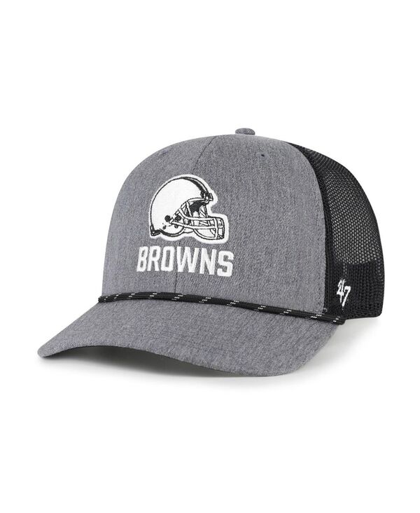 47 ֥  ꡼ ˹ '47 Brand Men's Heather Charcoal Cleveland Browns Carbon R...