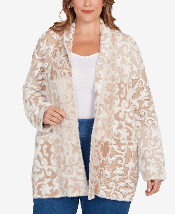 ルビーアールディー レディース アウター ニット・セーター プラスサイズ セーター カーディガン Ruby ..