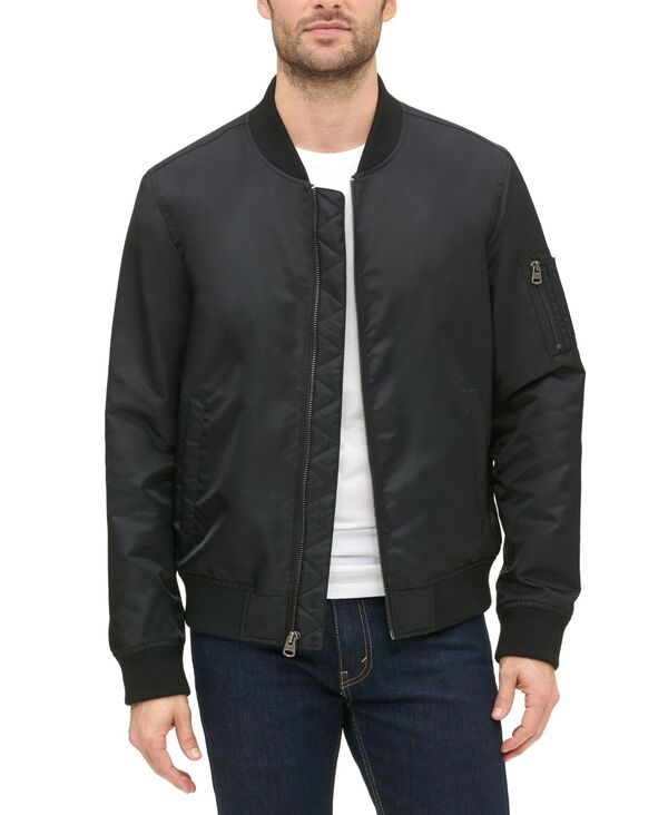 リーバイス メンズ アウター ジャケット・ブルゾン ジャケット Levi's Men's Bomber Jacket Black ブラック