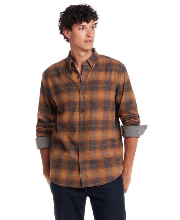 ウェザープルーフ メンズ トップス シャツ Weatherproof Vintage Men's Flannel Shirt Pumpkin Spice