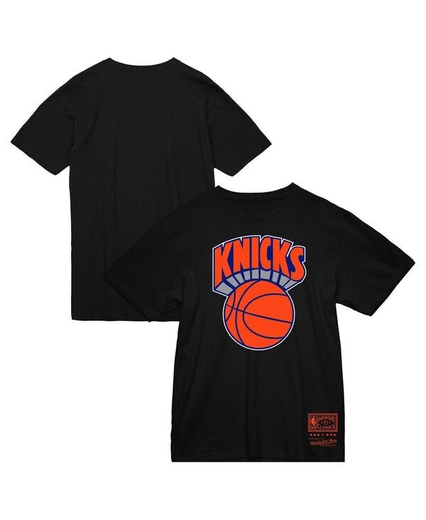 【送料無料】 ミッチェル&ネス メンズ Tシャツ トップス Men's Black New York Knicks Big Tall Hardwood Classics Vintage Logo T-Shirt Black