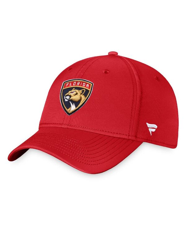 ファナティクス メンズ アクセサリー 帽子 ロゴ Fanatics Men's Red Florida Panthers Core Primary Logo F...