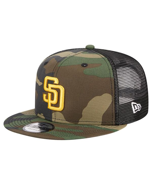 ニューエラ メンズ アクセサリー 帽子 New Era Men's Camo San Diego Padres Woodland Camo Trucker 9F...