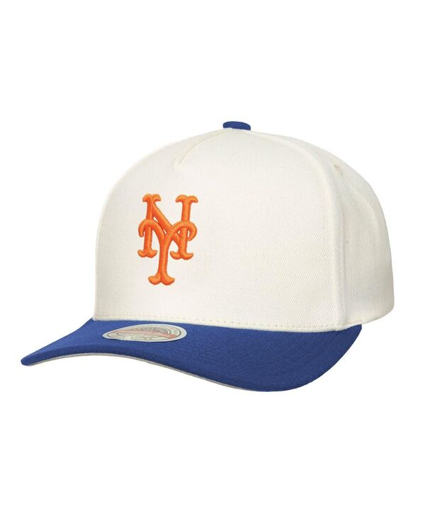 ߥå&ͥ  ꡼ ˹ Mitchell & Ness Men'sCream New York Mets Stretch-Snapback...