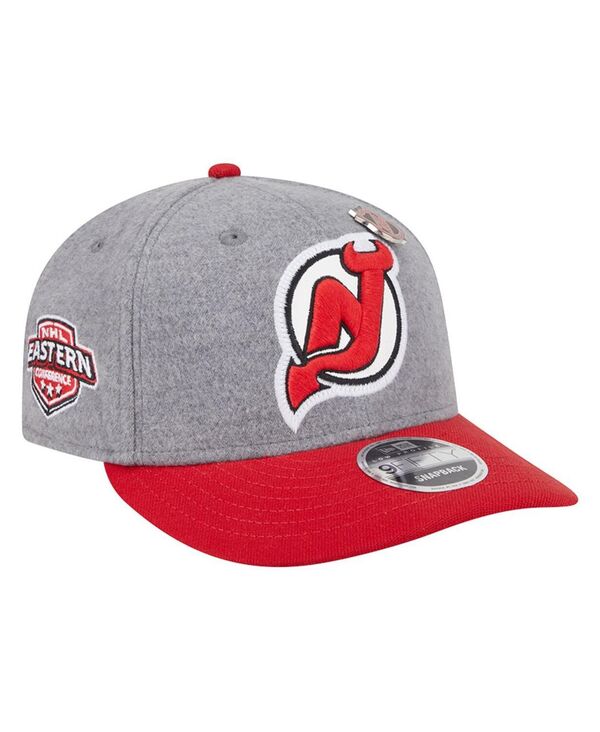 ニューエラ メンズ アクセサリー 帽子 ウール ジャージー New Era Men's Gray/Red New Jersey Devils Wool Pin ...