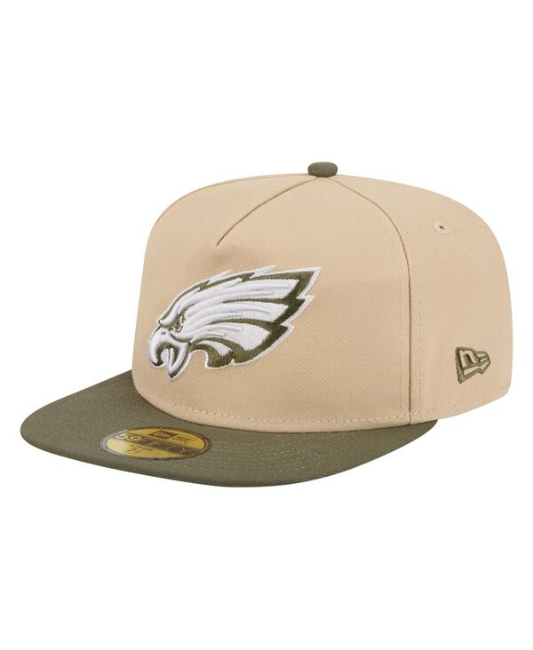 ニューエラ メンズ アクセサリー 帽子 New Era Men's Beige/Olive Philadelphia Eagles Color Pack A-F...