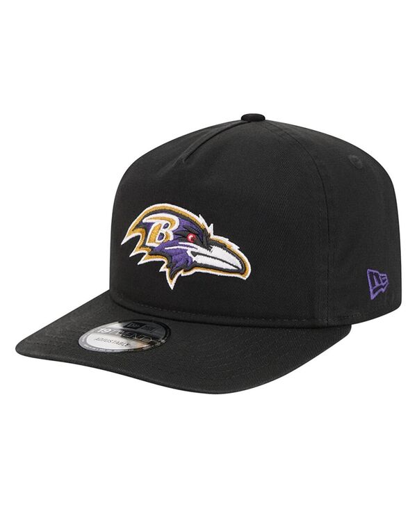 ニューエラ メンズ アクセサリー 帽子 New Era Men's Black Baltimore Ravens Team 19TWENTY Adjustabl...
