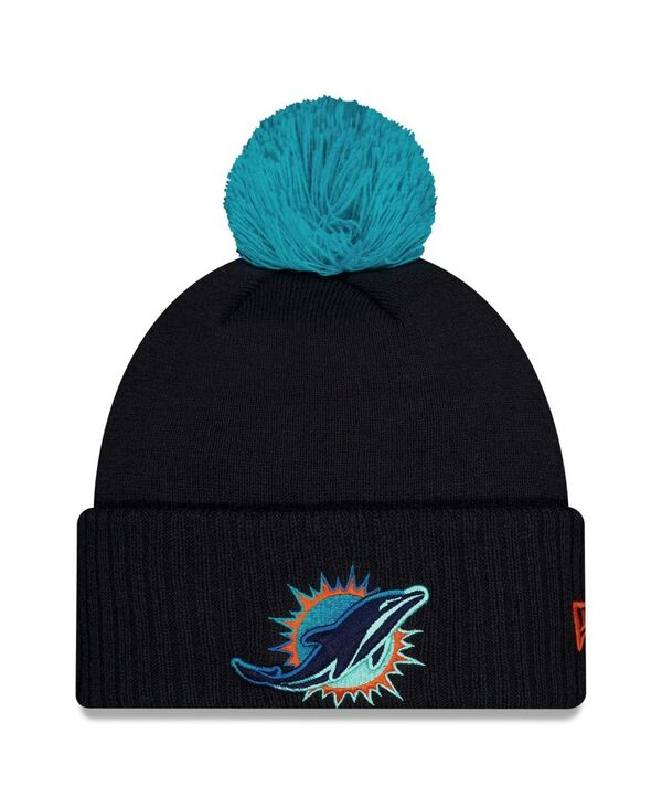 ニューエラ メンズ アクセサリー 帽子 ニット New Era Men's Pitch Blue Miami Dolphins 2025 Rivalries C...