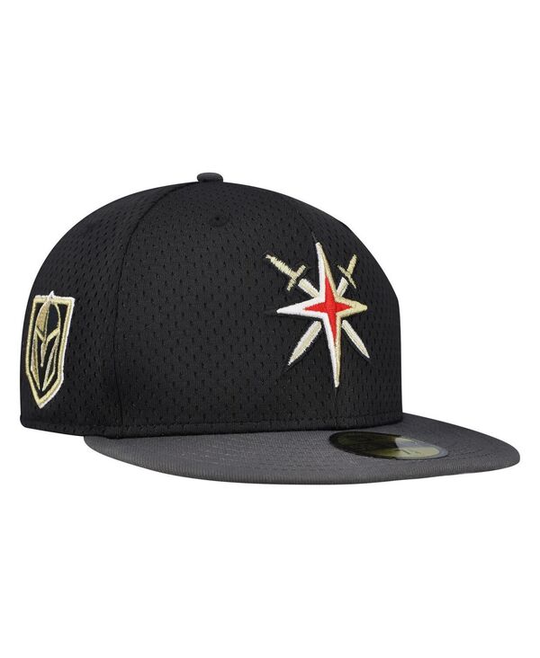 ニューエラ メンズ アクセサリー 帽子 メッシュ New Era Men's Black/Gray Vegas Golden Knights Mesh Crow...