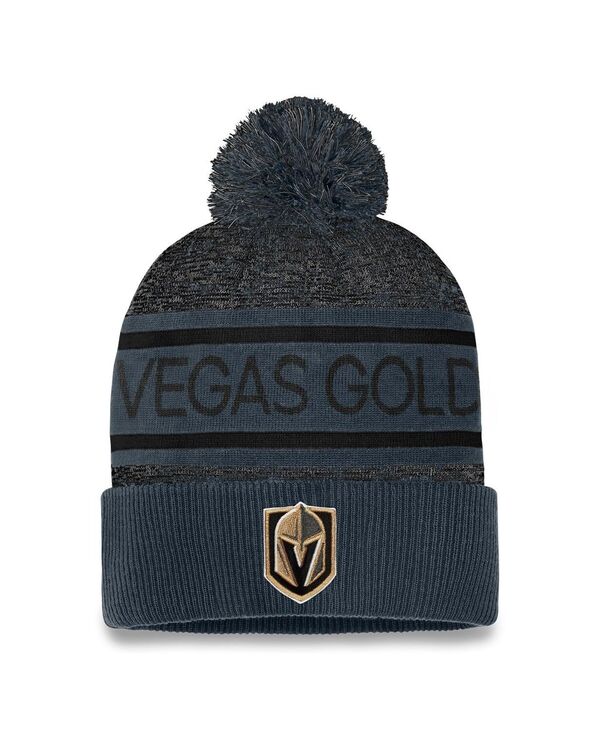 ファナティクス メンズ アクセサリー 帽子 ニット Fanatics Men's Gray Vegas Golden Knights Authentic Pro...